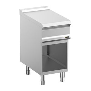 Hobart Ecomax Ambient Work Top with Rear Flue on Open Cupboard Half Module