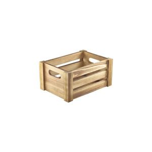 Genware Rustic Wooden Crate 22.8x16.5x11cm - WDC-2014 - 1
