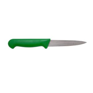Genware 4" Vegetable Knife Green - K-V4G - 1