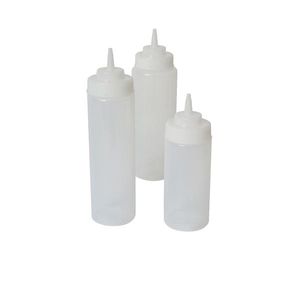 Squeeze Bottle Wide Neck Clear 16oz/47cl (Pack of 6) - SQBW16C - 1