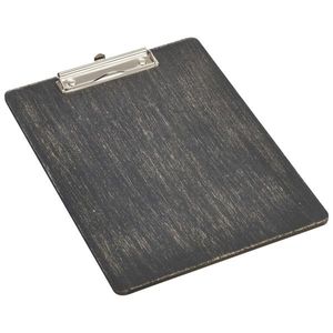 Black Wooden Menu Clipboard A4 24x32x0.6cm - WMC24BK - 1