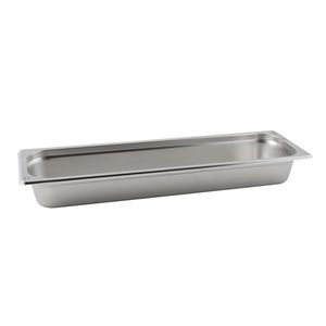 St/St Gastronorm Pan 2/4 - 65mm Deep - GN24-65 - 1