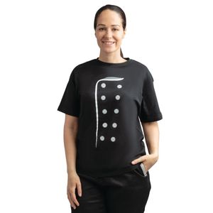 Chef Printed T Shirt Black Size S - BB491-S