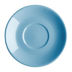 Olympia Cafe Flat White Saucers Blue 135mm (Pack of 12) - FF999