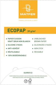 Matfer Ecopap Silicon Baking Paper - 600 x 400mm QTY500 - 320211 - 10829-02