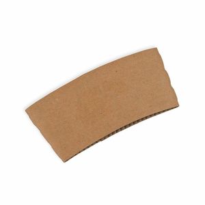 BioPak Small Kraft Coffee Cup Sleeves To Fit 6/8oz Coffee Cups (Case of 1000) - BCS-SMALL - 1