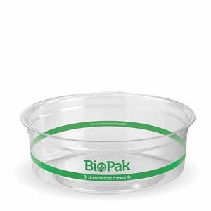BioPak 240ml Clear PLA BioBowls (Case of 500) - P-240-UK - 1