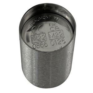 Beaumont Stainless Steel Thimble Measure CE Marked 35.5ml - CZ356 - 1