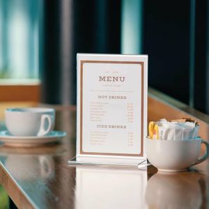 Olympia Upright Acrylic Menu Holder A5 - CC446 - 3