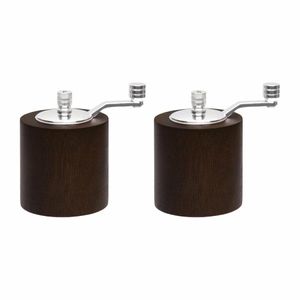 Olympia Dark Wood Salt and Pepper Mill Grinder Set - CE247 - 1