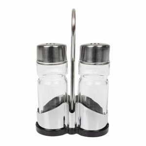 Salt and Pepper Cruet Set and Stand - CF295 - 1
