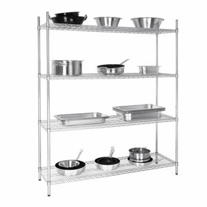 Vogue 4 Tier Wire Shelving Kit 1525x460mm - L929 - 3