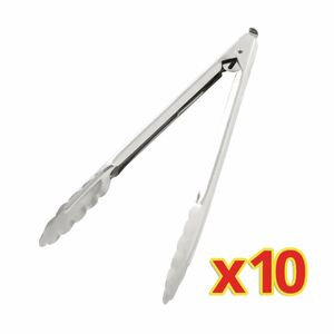 Bulk Buy Catering Tongs 10 (Pack of 10) - S633 - 1