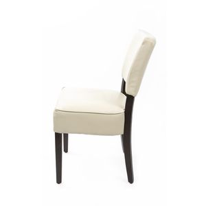 Bolero Chunky Faux Leather Chairs Cream (Pack of 2) - GF958 - 3