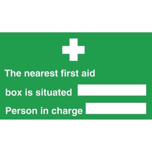 Nearest First Aid Box Sign - L944 - 1
