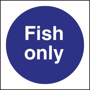 Fish Only Sign - L960 - 1