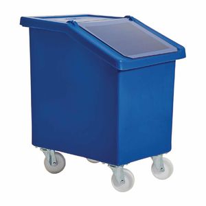 Mobile Ingredient Bin 90Ltr Blue - W786 - 1