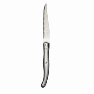 Laguiole Serrated Steak Knife Stainless Steel Handle (Pack of 6) - V598 - 1