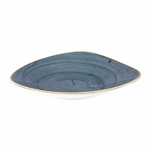 Churchill Stonecast Triangular Shallow Bowls Blueberry 272mm (Pack of 12) - DY799 - 3