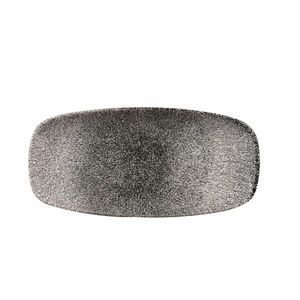 Churchill Studio Prints Raku Rectangular Plate Quartz Black 269mm (Pack of 12) - CY905 - 1