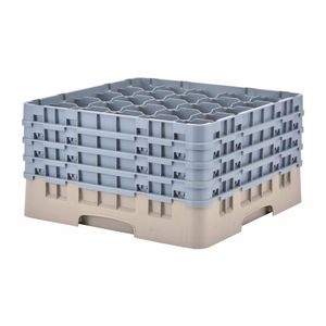 Cambro Camrack Beige 25 Compartments Max Glass Height 238mm - FD073 - 1