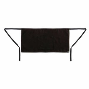 Chef Works Short Bistro Apron Black - A425 - 3