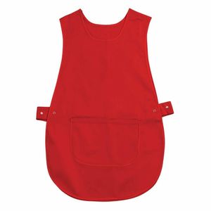 Whites Tabard With Pocket Red - B042 - 3