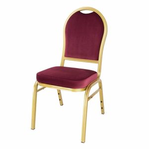 Bolero Regal Banquet Chairs Claret (Pack of 4) - DY695 - 1