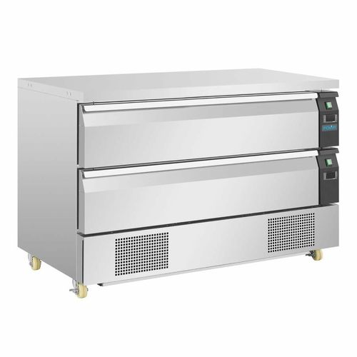 Polar U-Series Double Drawer Counter Fridge Freezer 6xGN - DA997 - 1