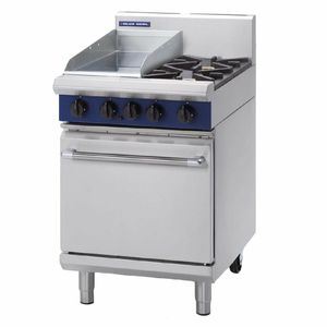 Blue Seal Evolution 2 Burner/Griddle Static Oven Nat Gas 600mm G504C/N - GK274-N - 1