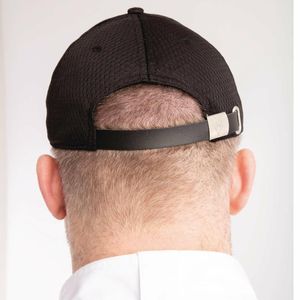 Chef Works Cool Vent Baseball Cap Black - B496 - 3