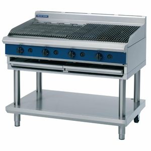 Blue Seal Evolution Chargrill with Leg Stand Nat Gas 1200mm G598-LS/N - GK580-N - 1