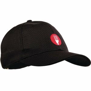 Chef Works Cool Vent Baseball Cap Black - A976 - 1