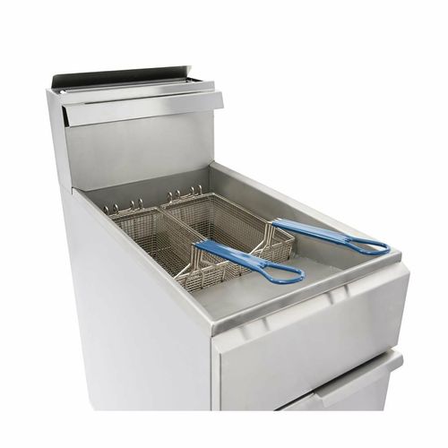 Imperial Single Tank Twin Basket Free Standing Natural Gas Fryer IFS-40-OP - CN021-N - 6