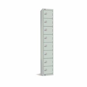 Elite Eight Door Camlock Locker Grey - CE105-C - 1