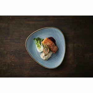 Churchill Stonecast Raw Lotus Plates Teal 254mm (Pack of 12) - 3