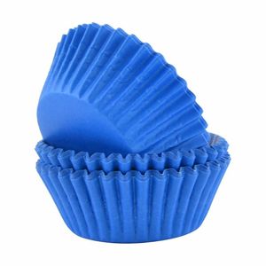 PME Block Colour Cupcake Cases Blue, Pack of 60 - 1