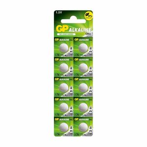 GP Alkaline Battery LR44 A76 (Pack of 10) - 1