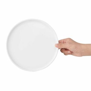 Olympia Whiteware Flat Round Plates 210mm (Pack of 6) - 6