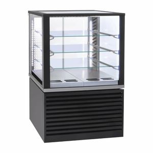 Roller Grill Panoramic Refrigerated Display Cabinet FSC800 Black - 1