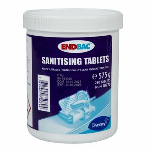 Endbac Sanitising Tablets (Pack of 230) - CX847 - 3