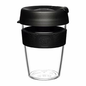 KeepCups Clear Reusable Cups Black 12oz - CZ743 - 1