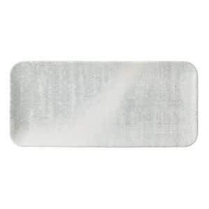 Churchill Makers Collection Jute Grey Organic Coupe Rectangle Platter 349 x 159mm (Pack of 6) - CU689 - 1