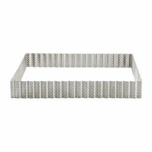 De Buyer Perforated Square Fluted Tart Ring 230mm - DZ744 - 1
