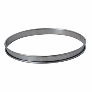 De Buyer Perforated Tart Ring Rolled Edge 220mm - DZ749 - 1