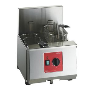 FriFri Frita+ 8 Electric Countertop Fryer Single Tank Twin Baskets 6.9kW Three Phase - HS083-3PH - 1
