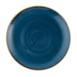 Churchill Stonecast Java Blue Evolve Coupe Plates 220mm (Pack of 12) - HR382 - 1
