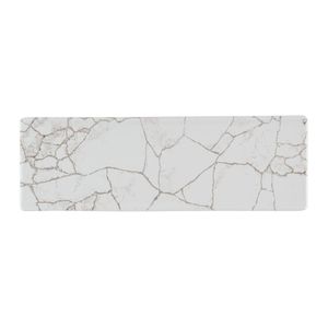 Churchill Studio Prints Kintsugi Agate Grey Oblong Plates 330x110mm (Pack of 6) - HR307 - 1