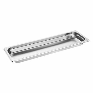 Vogue Stainless Steel Gastronorm 2/4 Tray 40mm - FU261 - 3