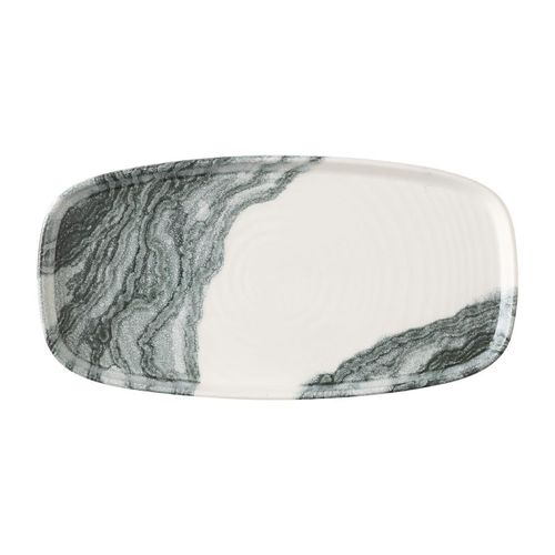 Churchill Tide Black Oblong Chefs Plates 280 x 127mm (Pack of 6) - HX187 - 1